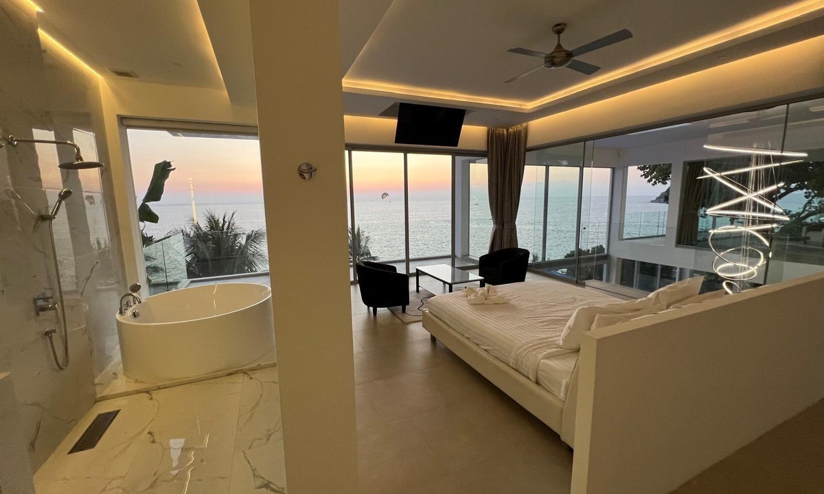 Kata Villa | Baan Perwah Villa. Absolute Waterfront Luxurious 8-bedroom, Karon Phuket
