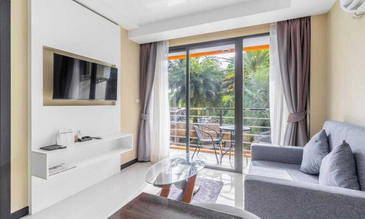 Mai Khao Apartment | Beachside 1BR Condo Pool Gym Phuket- MBC C172