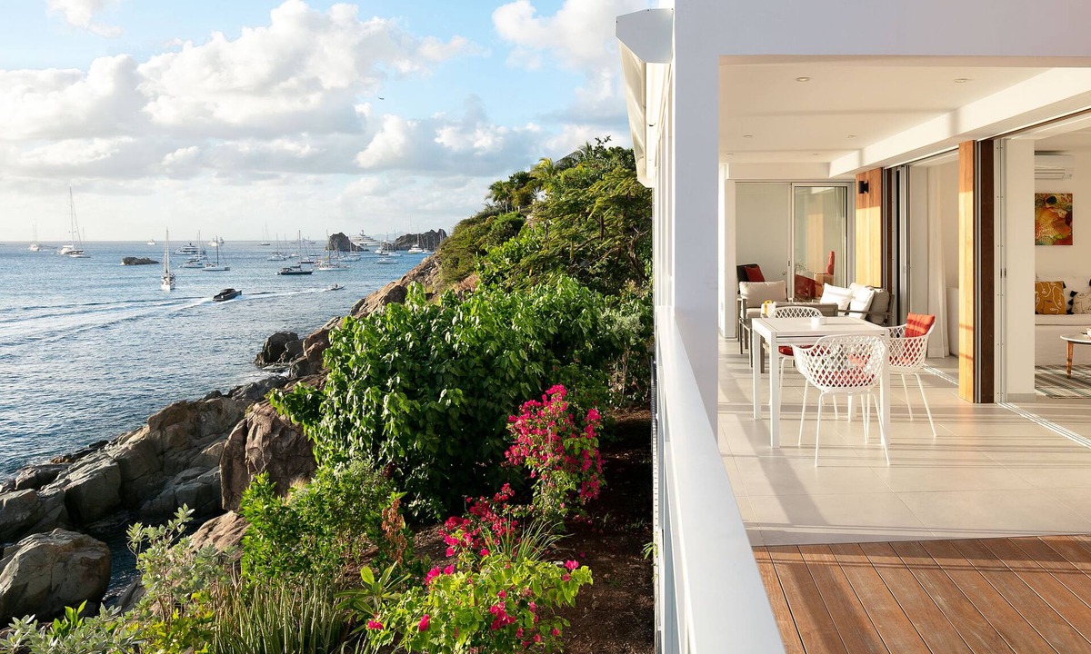 Gustavia Apartment | Miramar | Ocean Front - Located in Exquisite Gustavia with House Cleaning Included