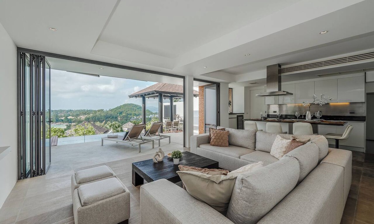 Cherngtalay Villa | Peaceful Seaview 3BR house - 5 min to Surin beach, Phuket