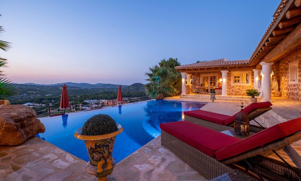 Roca Llisa Villa | Romantic luxury villa close to Ibiza town with stunning view to sunset