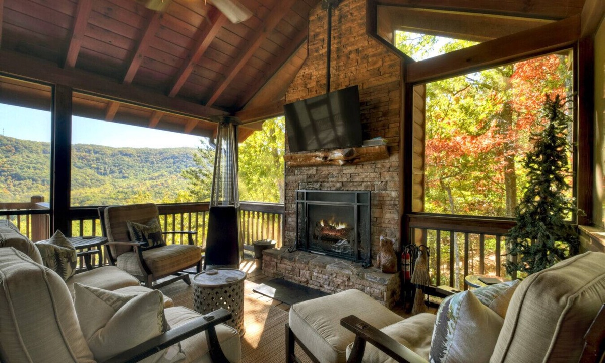 Blue Ridge Cabin | Serenity Ridge | Stylish Mountain Cabin w/Views, Hot Tub & Game Room