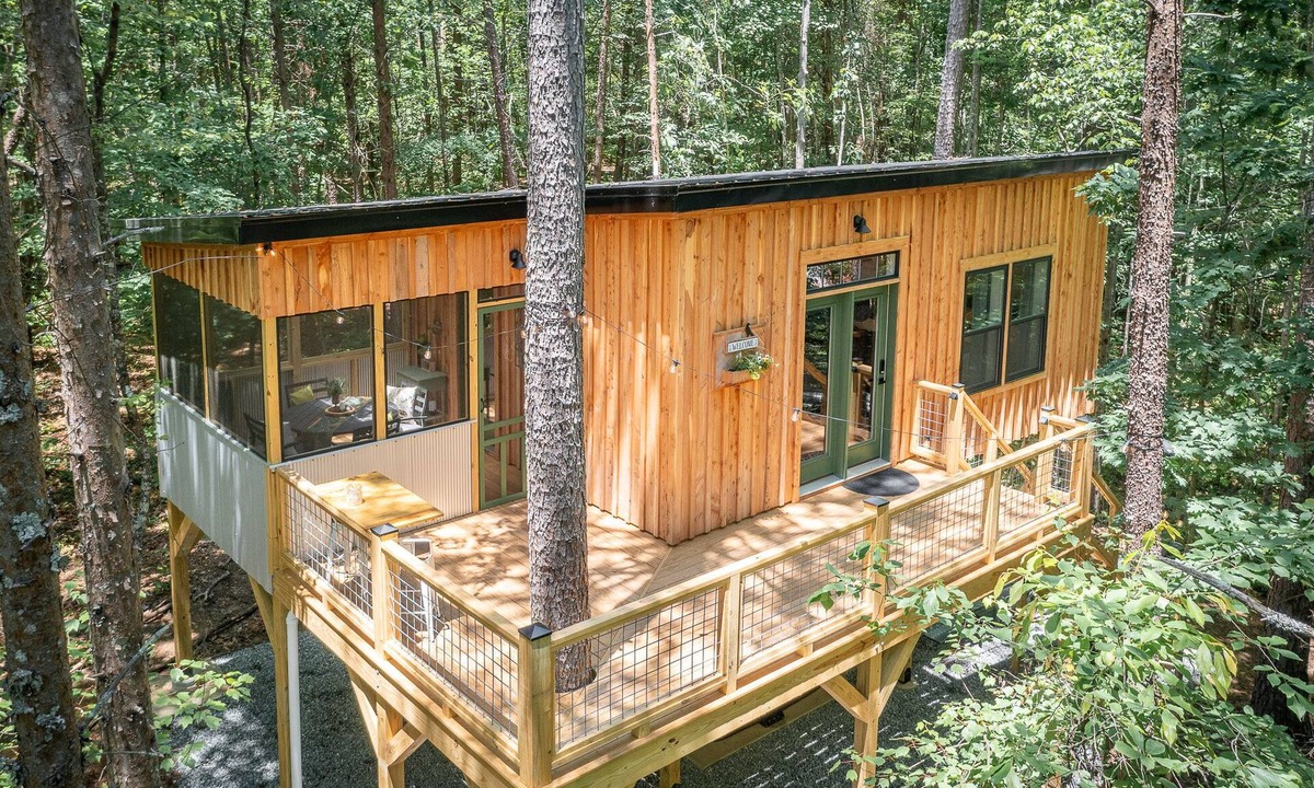 Connellys Springs Cabin | The Perch…a modern storybook treehouse close to Hickory and Morganton