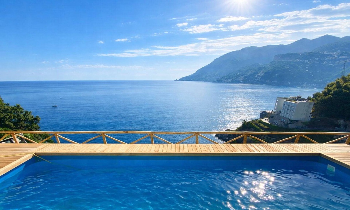Maiori Villa | Villa Angel, Relaxing Sea Villa Near the Beach, maxi jacuzzi, views and parking