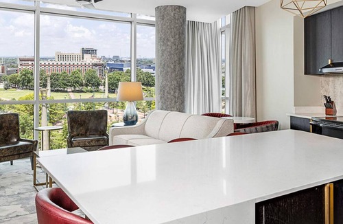 Castleberry Hill Resort | 1b resort suite big-city living with Southern charm