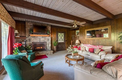 Chalet Village House | A Bears View: Breathtaking Views, Hot Tub, Game Room, and HOA Swimming Pools!
