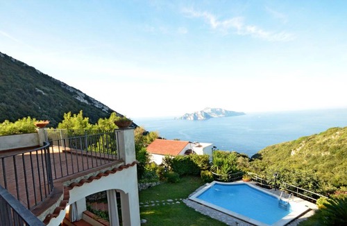 Termini Villa | AMORE RENTALS - Villa Posidonia 1 with Sea View, Swimming Pool and Garden