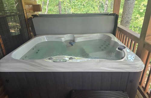 Cherry Log Cabin | Dog friendly, 2/2 w/kings, Mtn view! Fire pit, Wifi, gas logs. Cherry Log MTN !