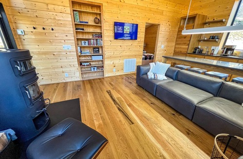 West Jefferson Cabin | Enchanted Escape- Modern Mtn Home w/Hot Tub & Views | Near West Jefferson
