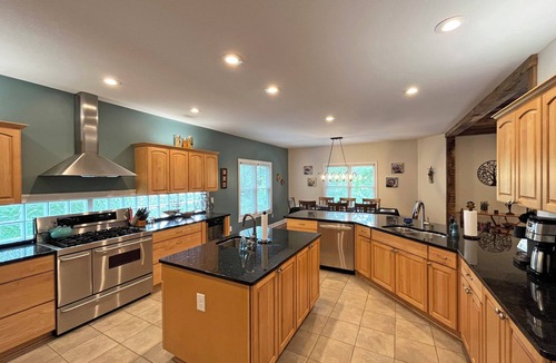 Lake Lure House | Lake & Mountain Views Hot Tub Theater Fire Pit Sleeps 12