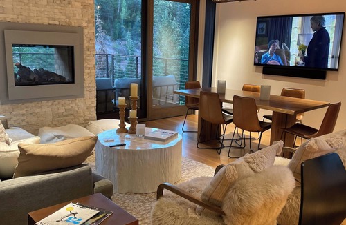 Aspen Condo | Luxury Home Across from Aspen Highlands - walk to lift, view of creek & mountain