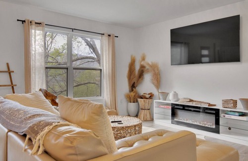 Swannanoa Cabin | Modern Cabin Home Design Mountain Views Hot Tub and Fire Pit Asheville