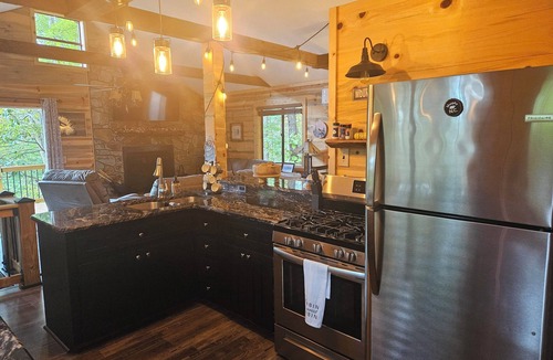 Murphy Cabin | Mountain cabin, gorgeous views! 15 Min to 2 Whitewater Rafting Rivers! feed deer