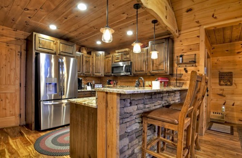 Blue Ridge Cabin | Mountain Dream Hideaway | Stylish Cabin w/Mountain Views, Hot Tub & Game Room