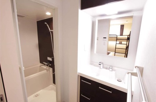 Higashiueno House | Quadruple room 1 double2 sets of futons with private bathroom and shared kitchen / Taito-ku Tokyo