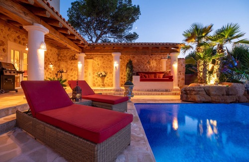 Roca Llisa Villa | Romantic luxury villa close to Ibiza town with stunning view to sunset