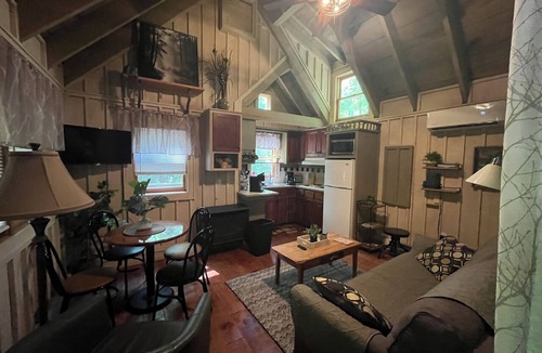Cleveland Cabin | Rustic Cabin-Cozy Creekside Getaway, Private, Quiet & Near Local Favorites