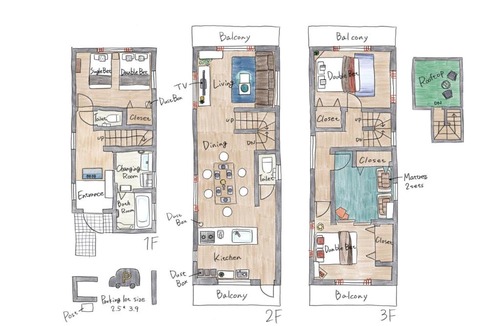 Kamiikebukuro Villa | SCD155 Private House for 9 with Rooftop in Ikebukuro, Direct Access to Tokyo's Core Commercial Districts
