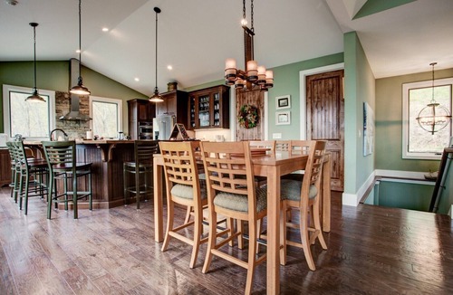 Laurel Ridge House | Sticks & Stones | Mountaintop Estate in Black Mountain with Hot Tub, Fireplace & Views