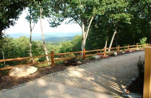 Ellijay Cabin | Stunning Mountain Views with Hot Tub Pavilion/Basketball court - Pet friendly!