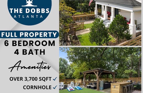 Old Fourth Ward House | The Dobbs Beltline - 6 BD4 BA, Sleeps 16, Close to Downtown Mercedes Stadium