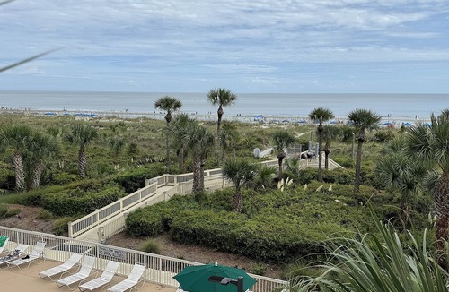 North Forest Beach Condo | True Oceanfront & Across from Coligny! Walk Everywhere!