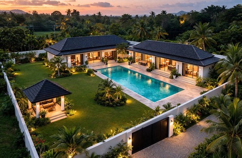 Choeng Thale Villa | Villa Lotus Heaven -Private 4BR Pool Villa. Phuket, Laguna area