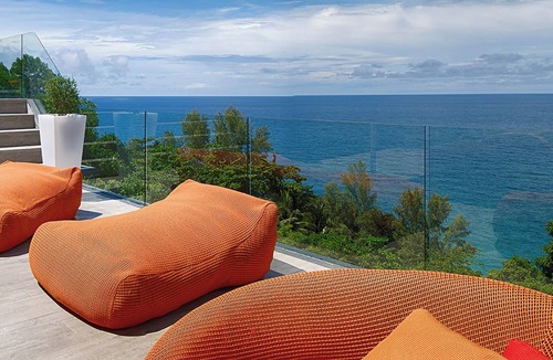 Sa Khu Villa | Villa M | Tropical Oceanview 5BR Villa — Pool & Staff