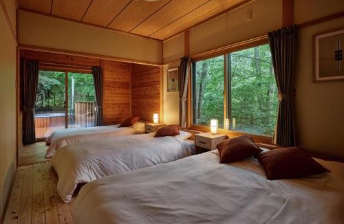 Tsumagoi Villa | Villa Noël Kitakaruizawa Forest, Sauna & Open Air Wood Jacuzzi