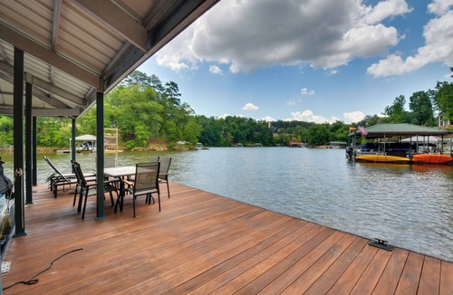 West Union House | Waterfront Lake Keowee Home w/Hot Tub & Views!