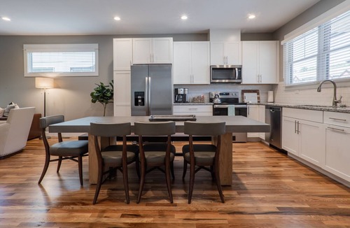 Woodfin Villa | Weeping Willow | Pet Friendly Luxury Asheville Villa with Hot Tub, EV Charger & King Beds