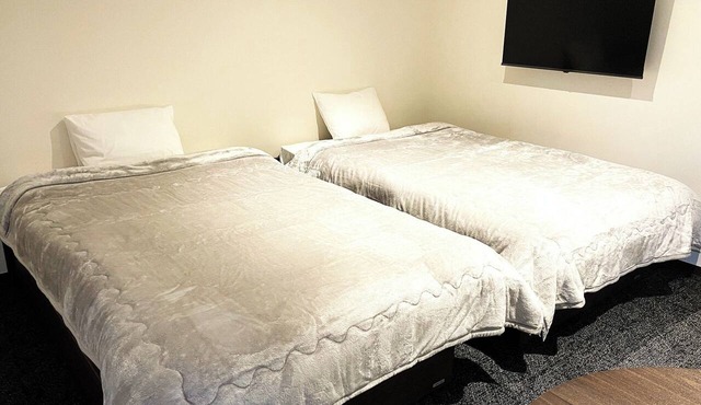 101Sunny and quiet Semidouble twin room with kitchen/Matsumoto City Nagano