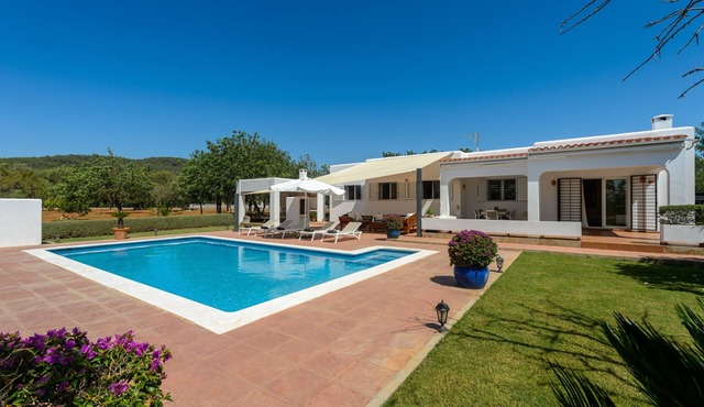 Beautiful Villa “Sa Vinyeta” with Mountain View, Air Conditioning, Pool & Terrace in Sant Joan de Labritja
