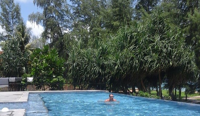 Black Pearl Beachfront Villa. Luxurious privacy on quiet beach.