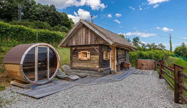 Cabin with whirlpool and sauna