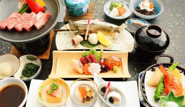Dinner with domestic beef 2 meals included Rec/Hokuto Yamanashi