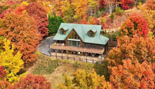 Fall Retreat Log Cabin: Hot Tub, Sauna, Games +