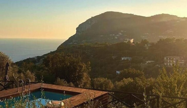 Mediterranean house with Amalfi Coast view