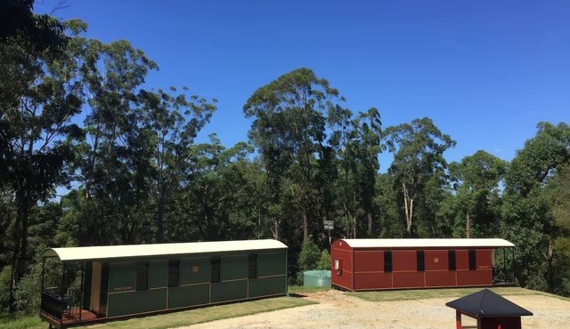 Nambucca Valley Train Carriages Red carriage
