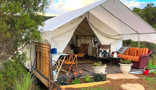 Pet-Friendly and Gorgeous Safari Tent for a Glamping Getaway near White River National Forest, Colorado