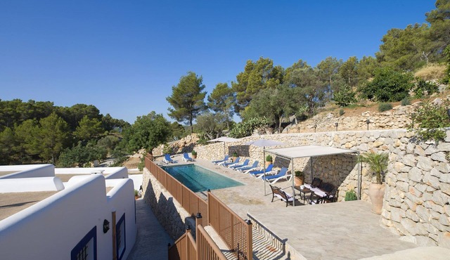 Rural house with pool and view to the valley located in San Mateo, Ibiza
