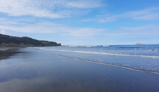 SILVER SEAS RETREAT A cosy city escape in Muriwai Beach. Family and Dog Friendly