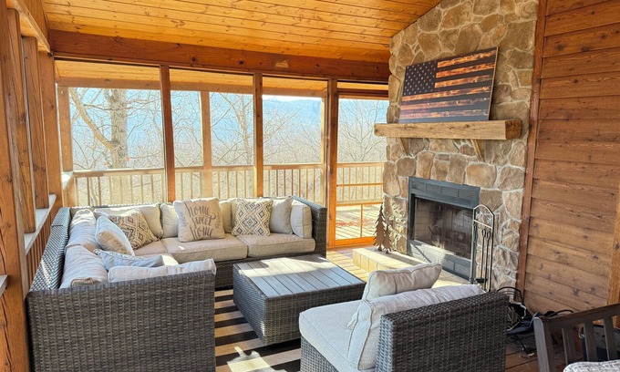 Baker House | Large Hillside Cabin in Lost River - 3 Bed, 3 Bath, Hot Tub, Sprawling Decks